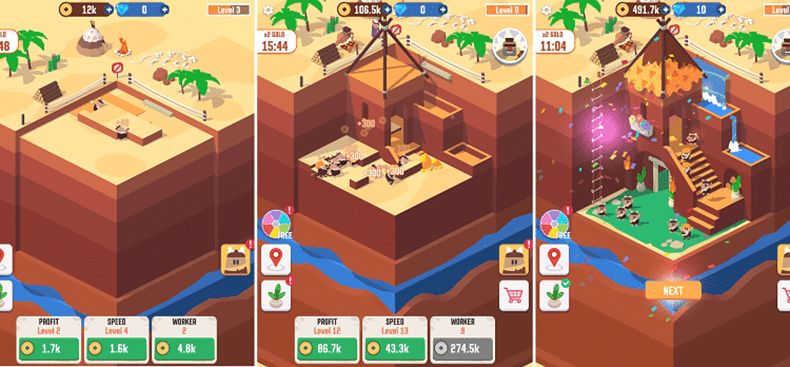 MODPURE giới thiệu Idle Digging Tycoon - Trải nghiệm tựa game mô phỏng xây dựng thực tế