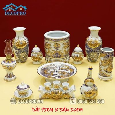 Giải mã sức hút của bộ đồ thờ Bát Tràng tại Decopro