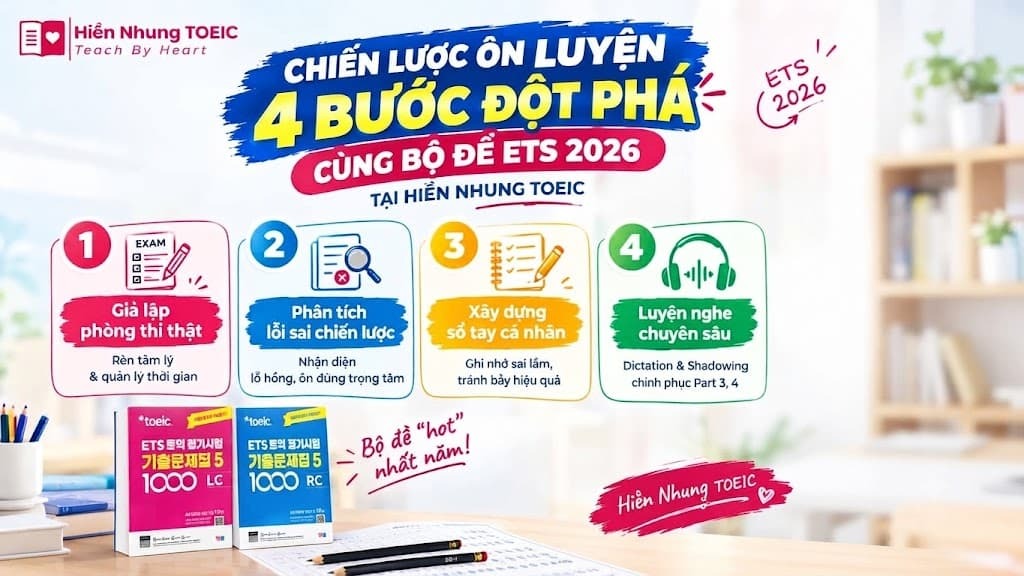 Lớp Học TOEIC Hà Nội Hiền Nhung TOEIC & Bộ Đề ETS 2026: Chìa Khóa Vàng Chinh Phục Điểm Số Đỉnh Cao